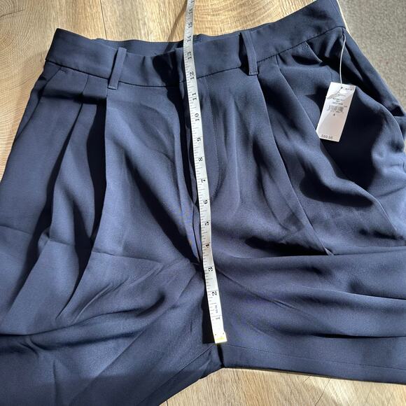 Gap Curvy 365 High Rise Pleated Trousers New Classic Navy Blue 8 - Picture 12 of 13